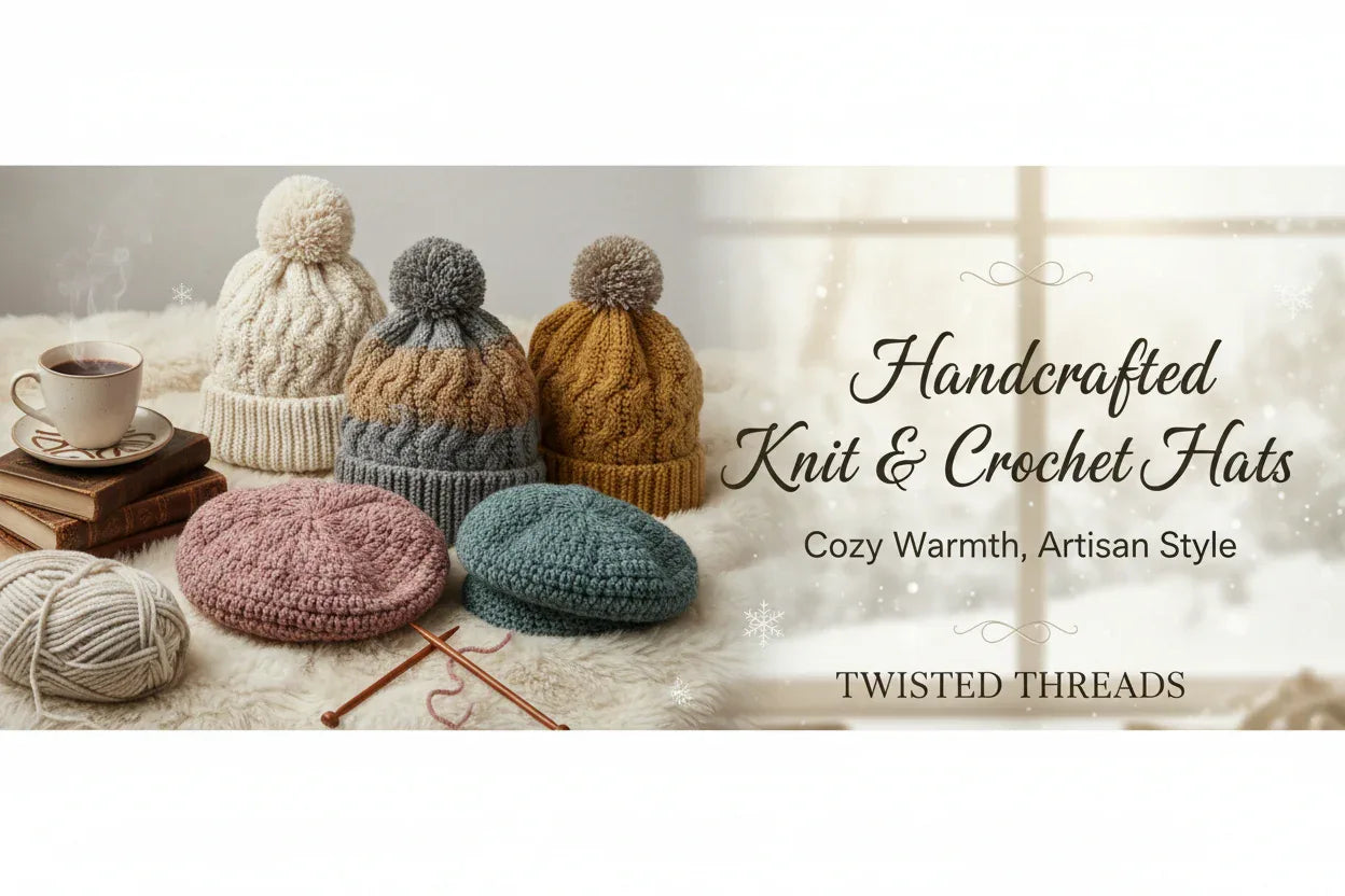 Handcrafted Knit & Crochet Hats - Twisted - Threads