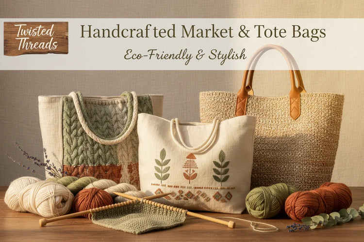 Handcrafted Market & Tote Bags - Twisted - Threads