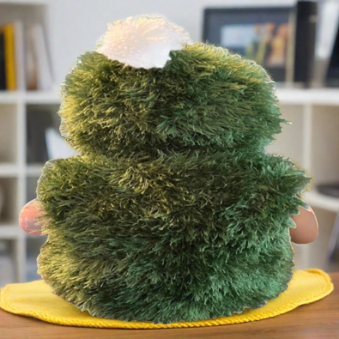 Hand Knit Faux Fur Vest & Hat Set - Baby Outerwear with Pom Pom - Size 6-9 Months