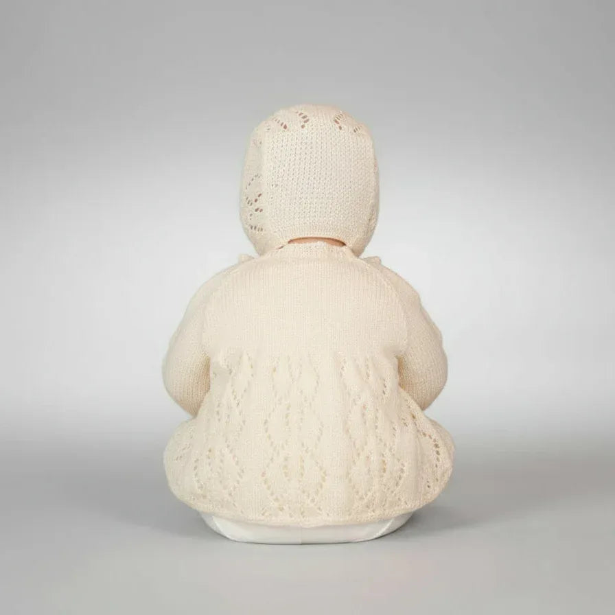 Knitting Pattern: Lace Christening Jacket & Bonnet. Size 3 to 6 months - Digital Download - Twisted - Threads