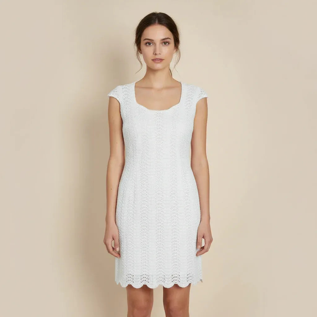 Knitting Pattern - The Ann Marie, a Ladies' 1920's Style Lacy Feather Dress Sizes S, M, & L - Digital Download - Twisted - Threads