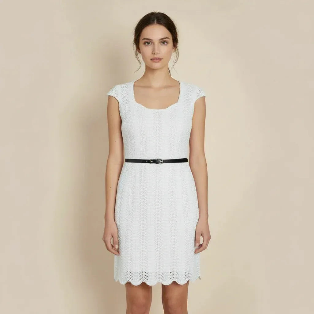 Knitting Pattern - The Ann Marie, a Ladies' 1920's Style Lacy Feather Dress Sizes S, M, & L - Digital Download - Twisted - Threads