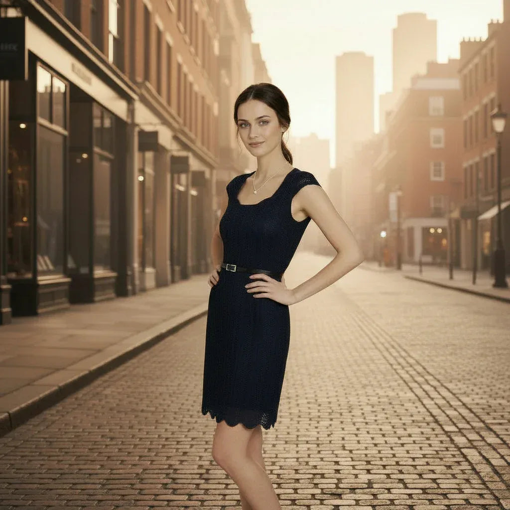 Knitting Pattern - The Ann Marie, a Ladies' 1920's Style Lacy Feather Dress Sizes S, M, & L - Digital Download - Twisted - Threads