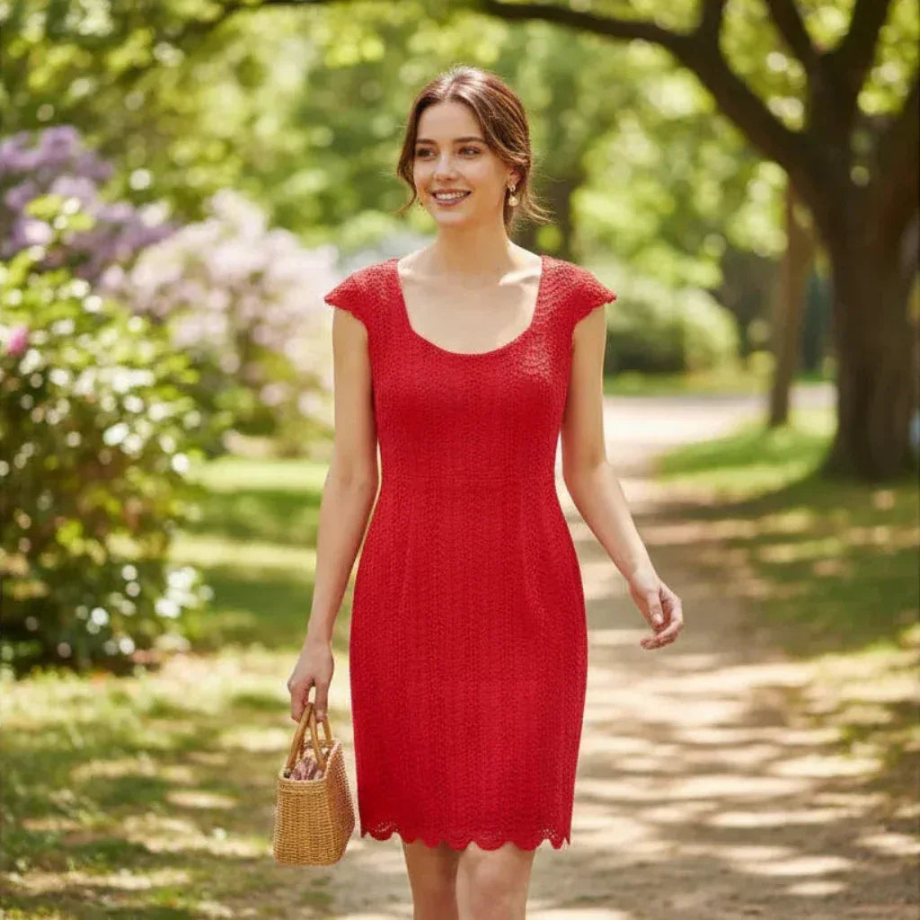 Knitting Pattern - The Ann Marie, a Ladies' 1920's Style Lacy Feather Dress Sizes S, M, & L - Digital Download - Twisted - Threads