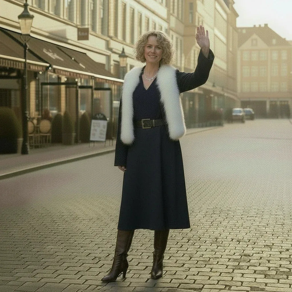 Knitting Pattern: Ladies Faux Fur Cropped Cardigan with Diamond Lace Sleeves. Sizes S - XL - Digital Download - Twisted - Threads