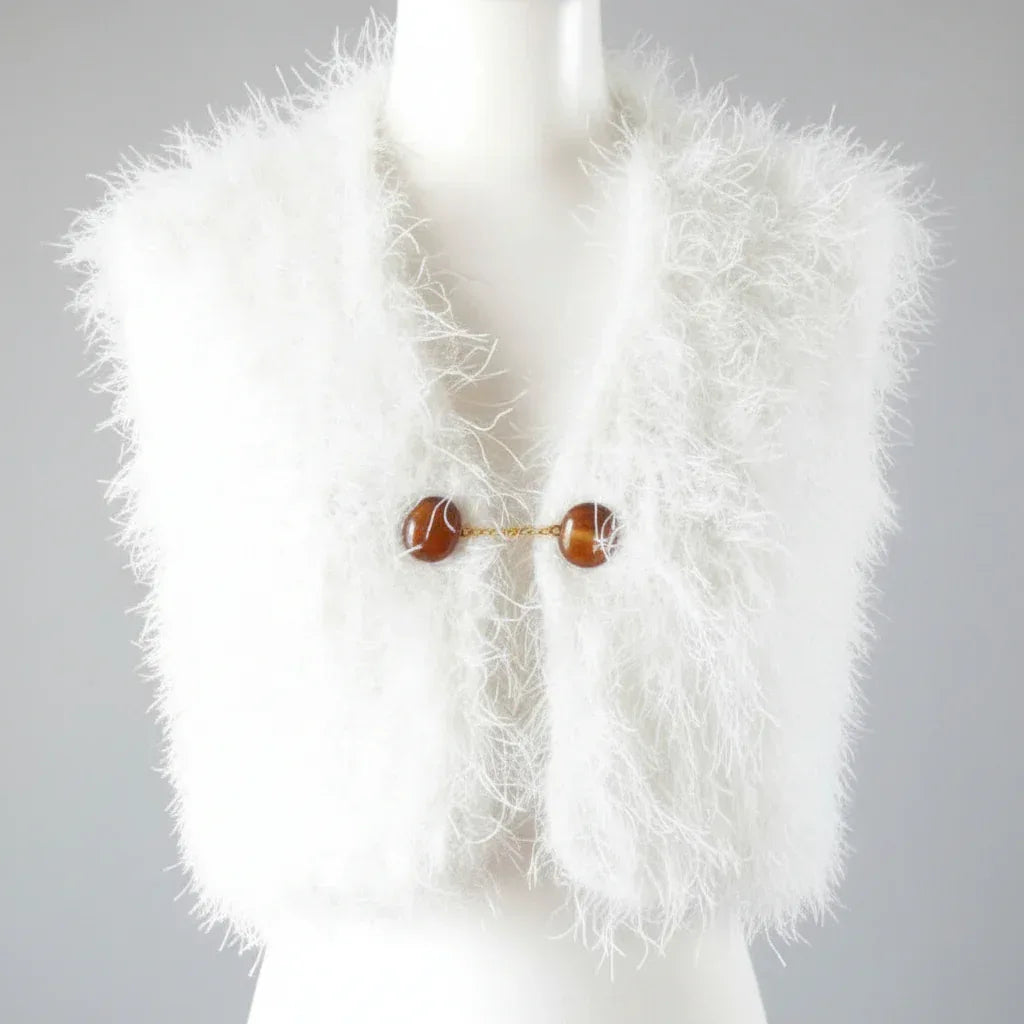 Knitting Pattern: Kids Fuzzy Days Vest. Sizes 4, 6, 8 - Digital Download - Twisted - Threads