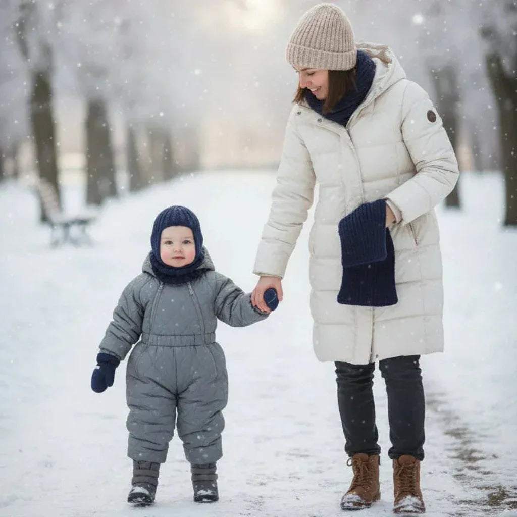 Knitting Pattern Baby to Toddler Helmet Style Hat and Mittens Set. Sizes 1, 2, 3, 4 - Digital Download - Twisted - Threads