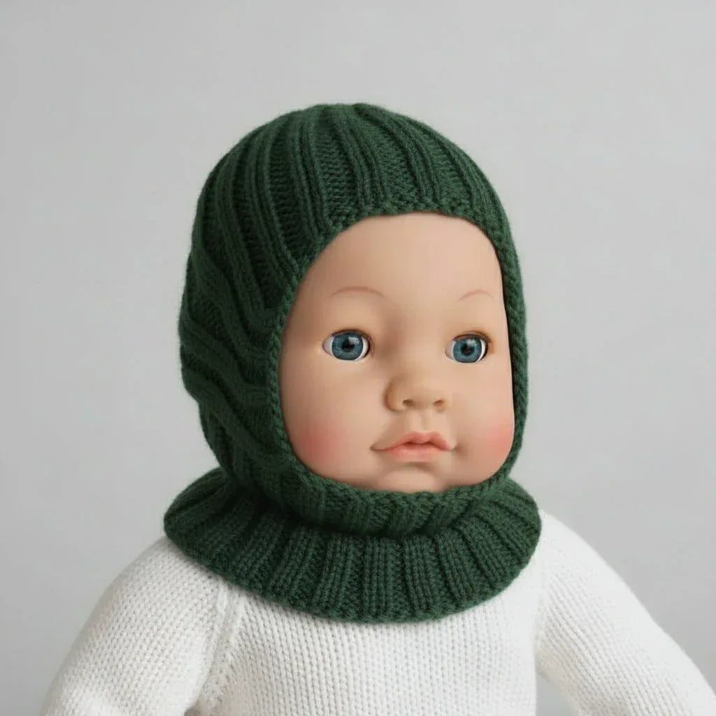 Knitting Pattern Baby to Toddler Helmet Style Hat and Mittens Set. Sizes 1, 2, 3, 4 - Digital Download - Twisted - Threads