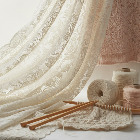 Lace Christening Pattern Background