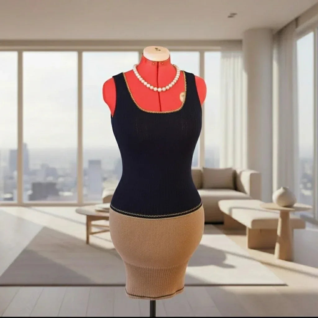 Knitting Pattern: My Gal Friday, Featuring a Sleek Tank Top & Pencil Skirt, Sizes S - 3XL - Digital Download - Twisted - Threads