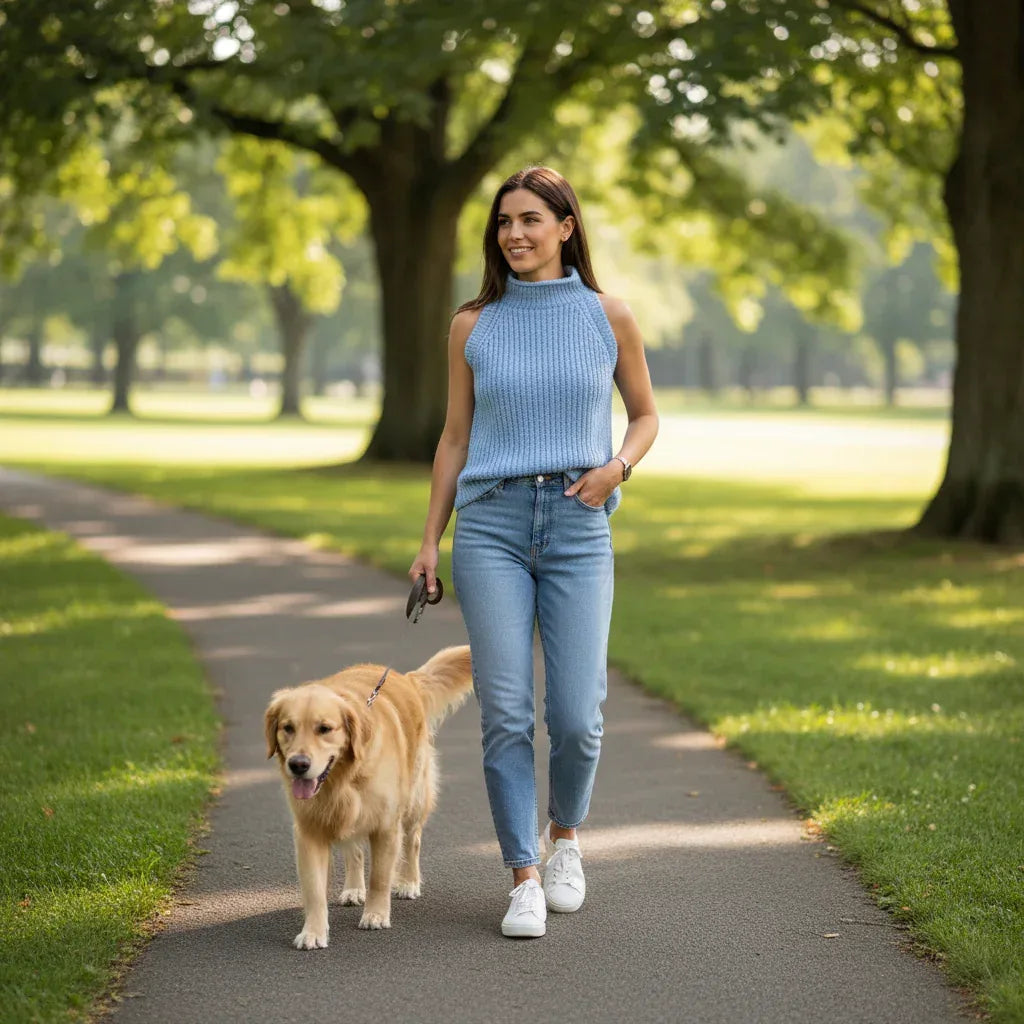 Knitting Pattern: Ladies Sleeveless Fisherman's Rib Top with a Roll Collar, XS - XL- Digital Download - Twisted - Threads