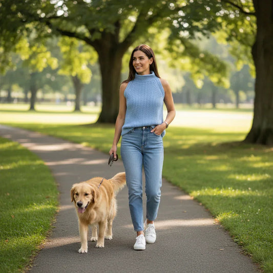 Knitting Pattern: Ladies Sleeveless Fisherman's Rib Top with a Roll Collar, XS - XL- Digital Download - Twisted - Threads